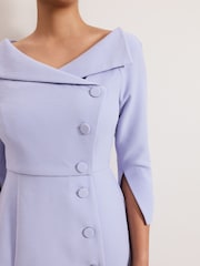 Phase Eight Blue Petite Sienna Tux Dress - Image 4 of 6