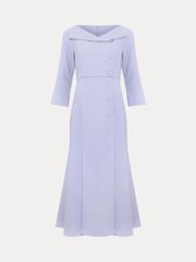 Phase Eight Blue Petite Sienna Tux Dress - Image 6 of 6