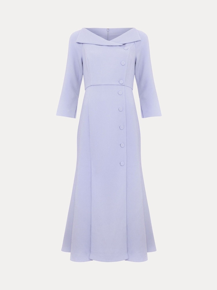 Phase Eight Blue Petite Sienna Tux Dress - Image 6 of 6