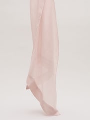 Phase Eight Pink Satin Trim Scarf - Image 2 of 5