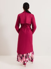 Phase Eight Pink Cheryl Petite Trench Coat - Image 2 of 7