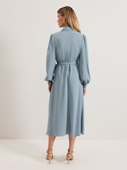 Phase Eight Blue Phillippa Wrap Midi Dress - Image 2 of 7