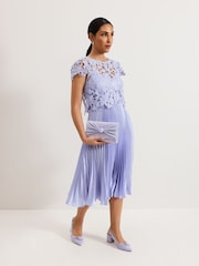 Azul - Phase Eight Knot Front Clutch Bag - Imagen 3 de 8