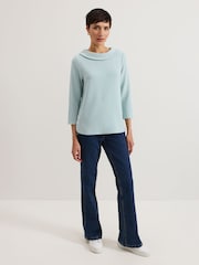 Phase Eight Remy Textured Cowl Neck Top - Image 3 of 7