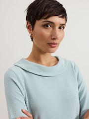 Phase Eight Remy Textured Cowl Neck Top - Image 4 of 7
