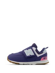 New Balance Blue Girls Infant 574 Trainers - Image 3 of 8