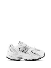 New Balance White/Blue Girls 530 Trainers - Image 1 of 4