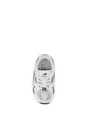 New Balance White/Blue Girls 530 Trainers - Image 3 of 4