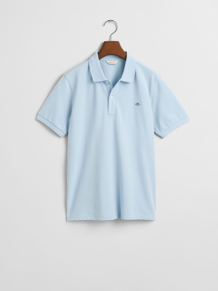GANT Blue Kids Shield Logo Pique Polo Shirt - Image 1 of 1 GANT Blue Kids Shield Logo Pique Polo Shirt - Image 1 of 1