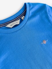Himmelblau - GANT – Shield-Rundhals-T-Shirt für Kinder aus Baumwolle - Bild 3 von 4