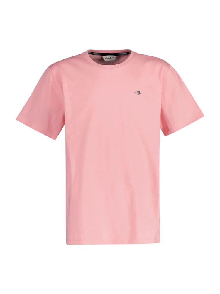 GANT Light Pink Kids Shield Crew Neck Cotton T-Shirt - Image 2 of 2