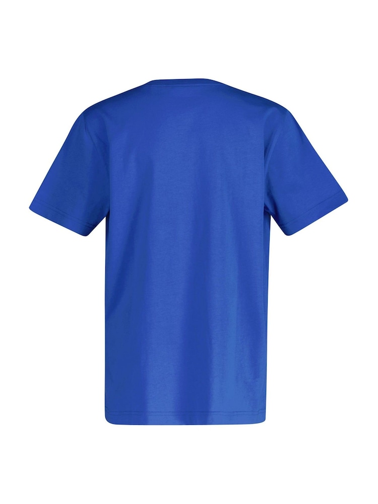 Синий с хромированной отделкой - GANT Archive Shield Teens T-Shirt - Изображение 2 из 2