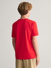Розовый - GANT Archive Shield Teens T-Shirt - Изображение 2 из 5
