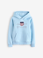 GANT Blue Kids Shield Logo Hoodie - Image 1 of 1