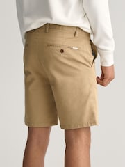 Зеленый хаки - Gant шорты чинос классического кроя - Изображение 3 из 6
