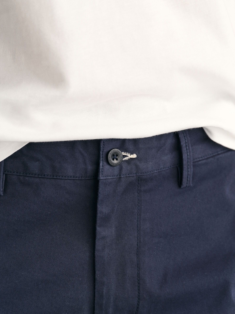 GANT Blue Regular-Fit Chino Shorts - Image 4 of 5