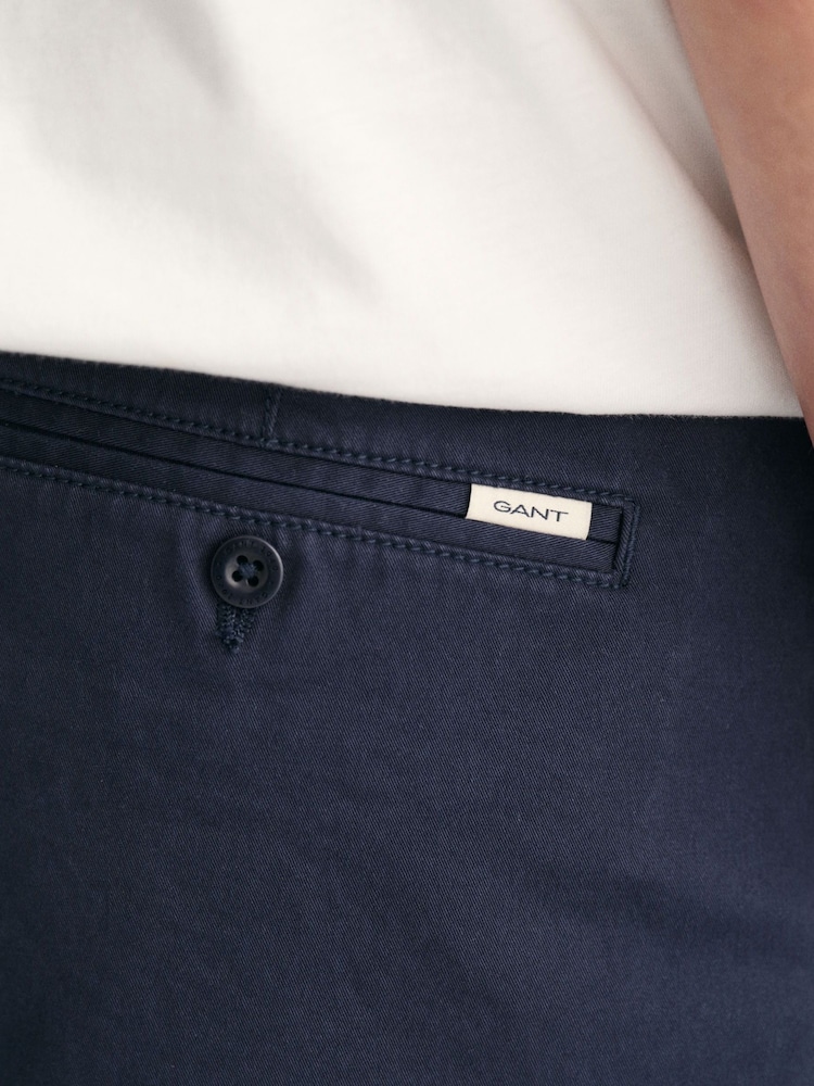GANT Blue Regular-Fit Chino Shorts - Image 5 of 5