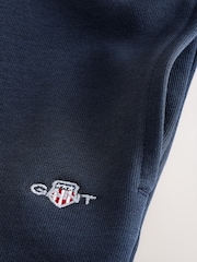 GANT Navy Blue Kids Shield Sweat Jersey Shorts - Image 3 of 4