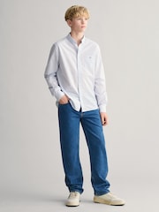 GANT Blue Kids Gingham Check Shirt - Image 3 of 5