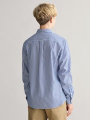 GANT Blue Striped Shield 100% Cotton Shirt - Image 2 of 5
