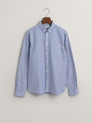GANT Blue Striped Shield 100% Cotton Shirt - Image 5 of 5