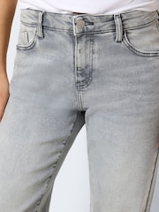 NOISY MAY Grey 100% Cotton Wide Leg Jeans - Image 4 of 5