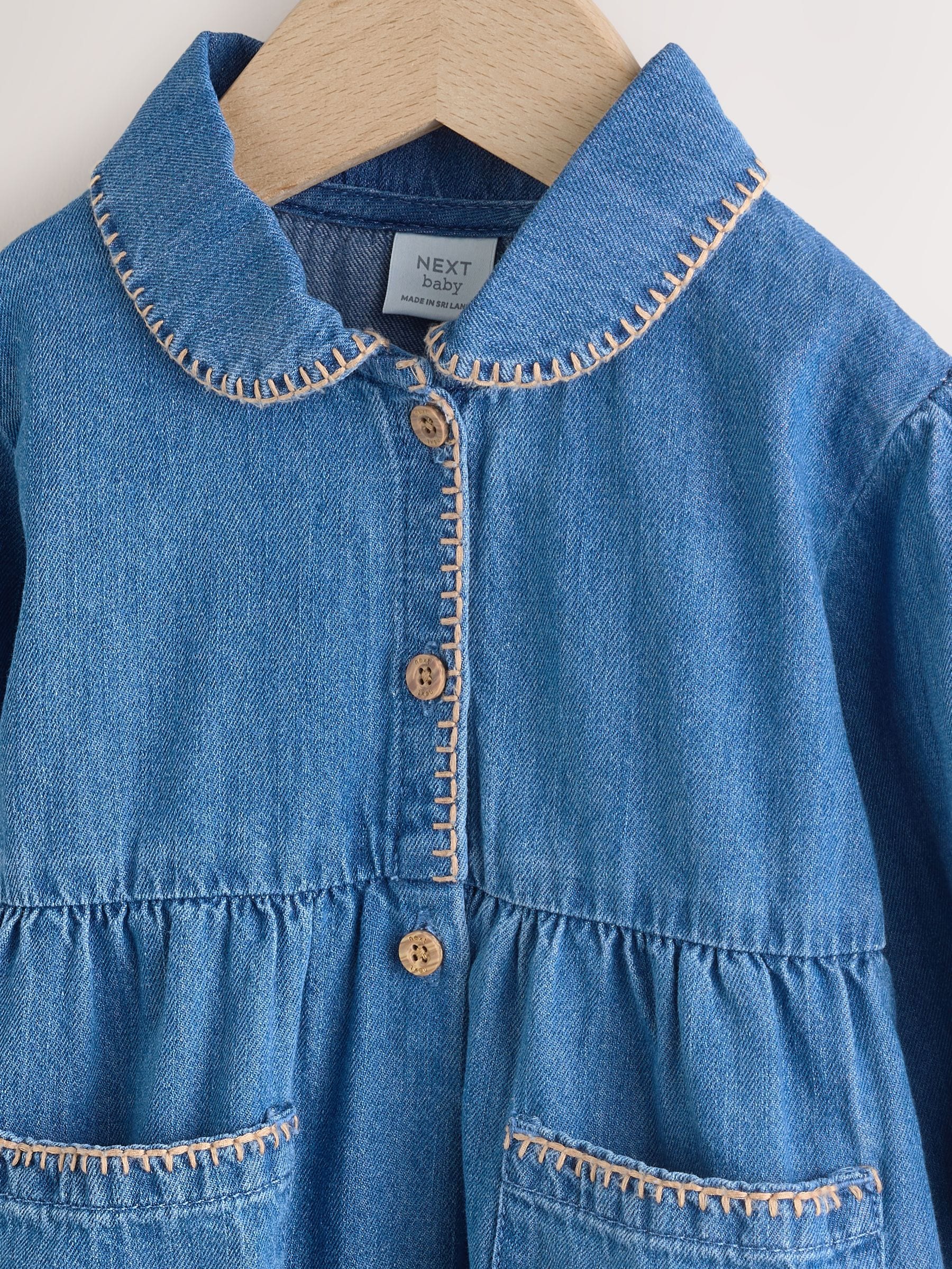 Buy Blue Baby Denim Romper (0mths-2yrs) from Next USA