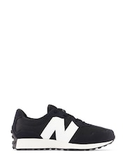 New Balance Black/White Boys 327 Trainers - Image 1 of 8