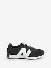 New Balance Black/White Boys 327 Trainers - Image 2 of 8