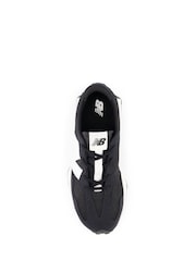 New Balance Black/White Boys 327 Trainers - Image 6 of 8
