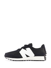 New Balance Black/White Boys 327 Trainers - Image 7 of 8