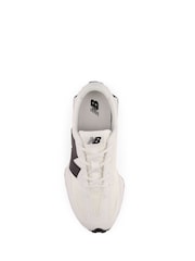 New Balance White/Black Boys 327 Trainers - Image 10 of 10