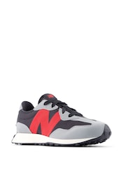 New Balance Black/Red Boys 327 Trainers - Image 3 of 5