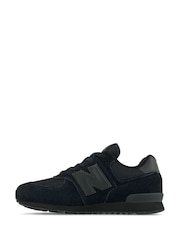 New Balance Black Boys 574 Trainers - Image 2 of 6