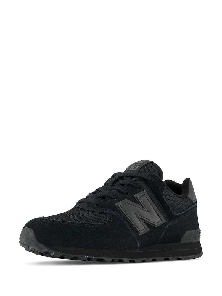New Balance Black Girls 574 Trainers - Image 7 of 7