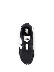 New Balance Black/White Boys 327 Trainers - Image 5 of 7