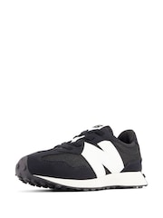 New Balance Black/White Boys 327 Trainers - Image 6 of 7