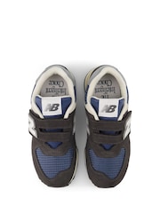 New Balance Black Boys 574 Trainers - Image 4 of 13