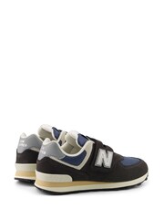 New Balance Black Boys 574 Trainers - Image 8 of 13