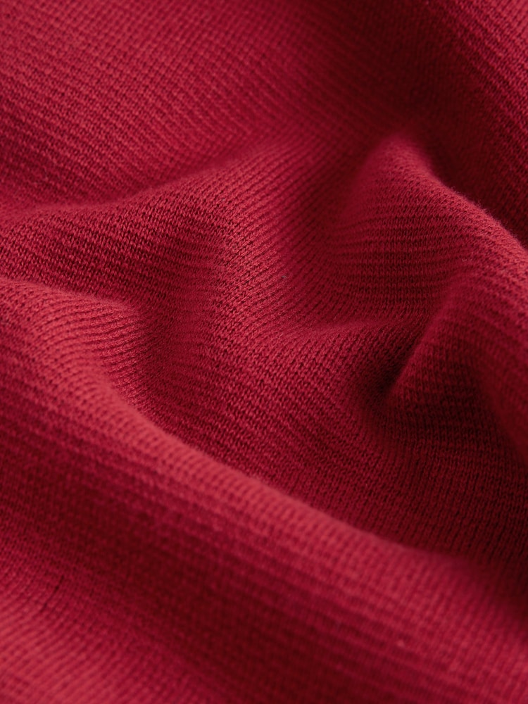 Red Regular Fit Premium Zip-Through Cardigan - Image 8 of 8 Red Regular Fit Premium Zip-Through Cardigan - Image 8 of 8