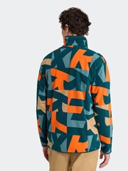 adidas Green Terrex Printed Full Zip Fleece Jacket - Image 2 of 6