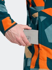 adidas Green Terrex Printed Full Zip Fleece Jacket - Image 4 of 6