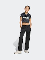 adidas Black House of Tiro High-Waisted Wide-Leg Joggers Kids - Image 3 of 6