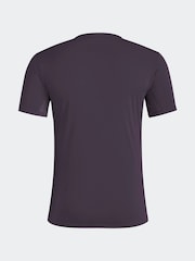 adidas Purple Adizero Essentials Running T-Shirt - Image 2 of 2