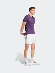 Lila - adidas Adizero Basic Lauf-T-Shirt - Bild 3 von 7