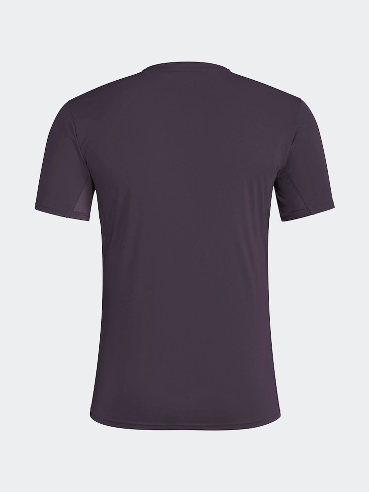 Lila - adidas Adizero Basic Lauf-T-Shirt - Bild 7 von 7