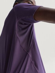 adidas Purple Adizero Essentials Running T-Shirt - Image 8 of 11