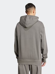 adidas Black ALL SZN French Terry Washed Hoodie - Image 2 of 6