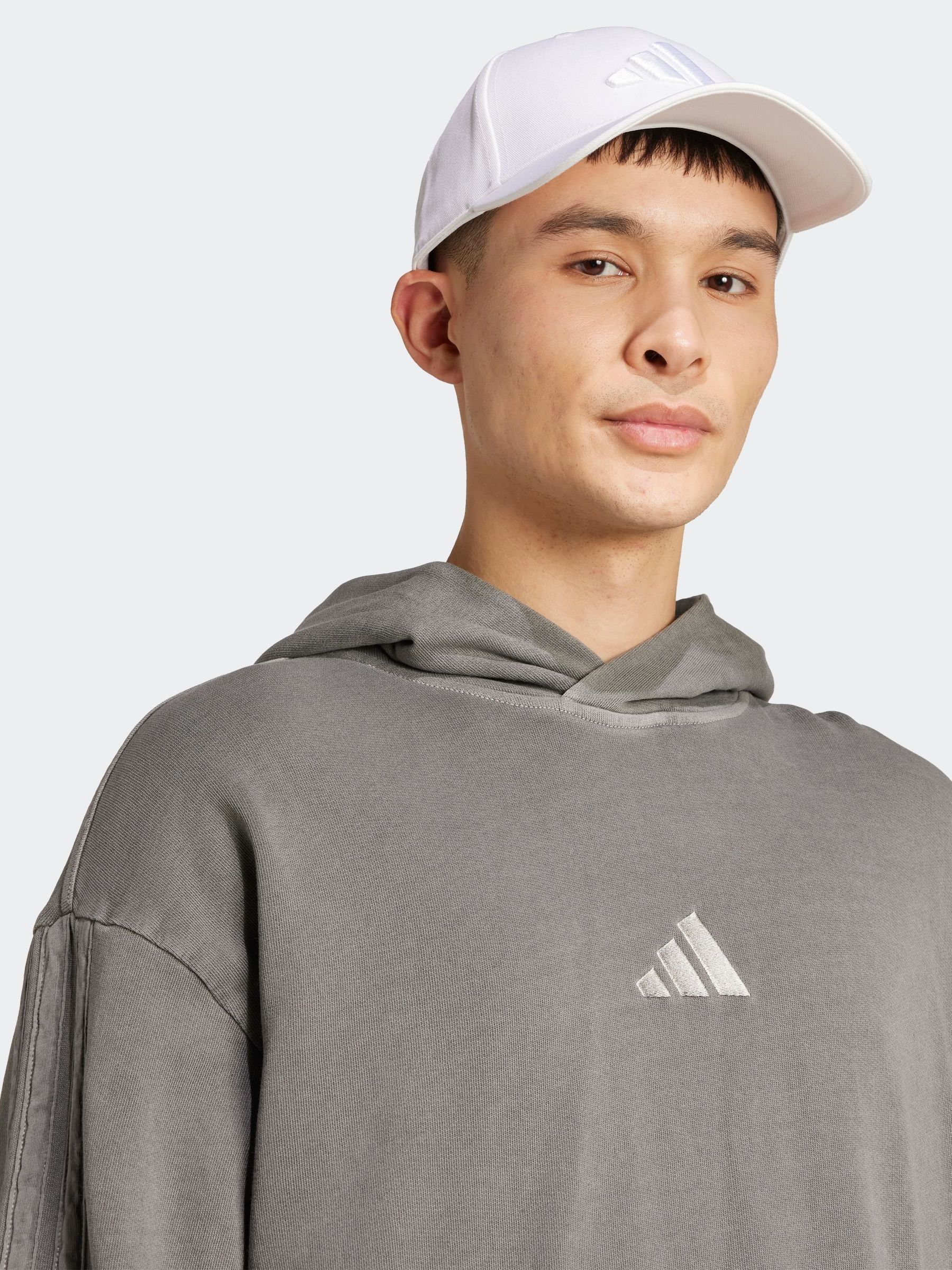 Buy adidas Dark Grey ALL SZN French Terry Washed Hoodie from the
