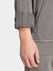 adidas Black ALL SZN French Terry Washed Hoodie - Image 5 of 6